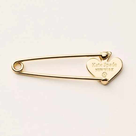 NWT Spade Safety Pin Brooch - kate spade new york x Target Gold - Picture 2 of 3